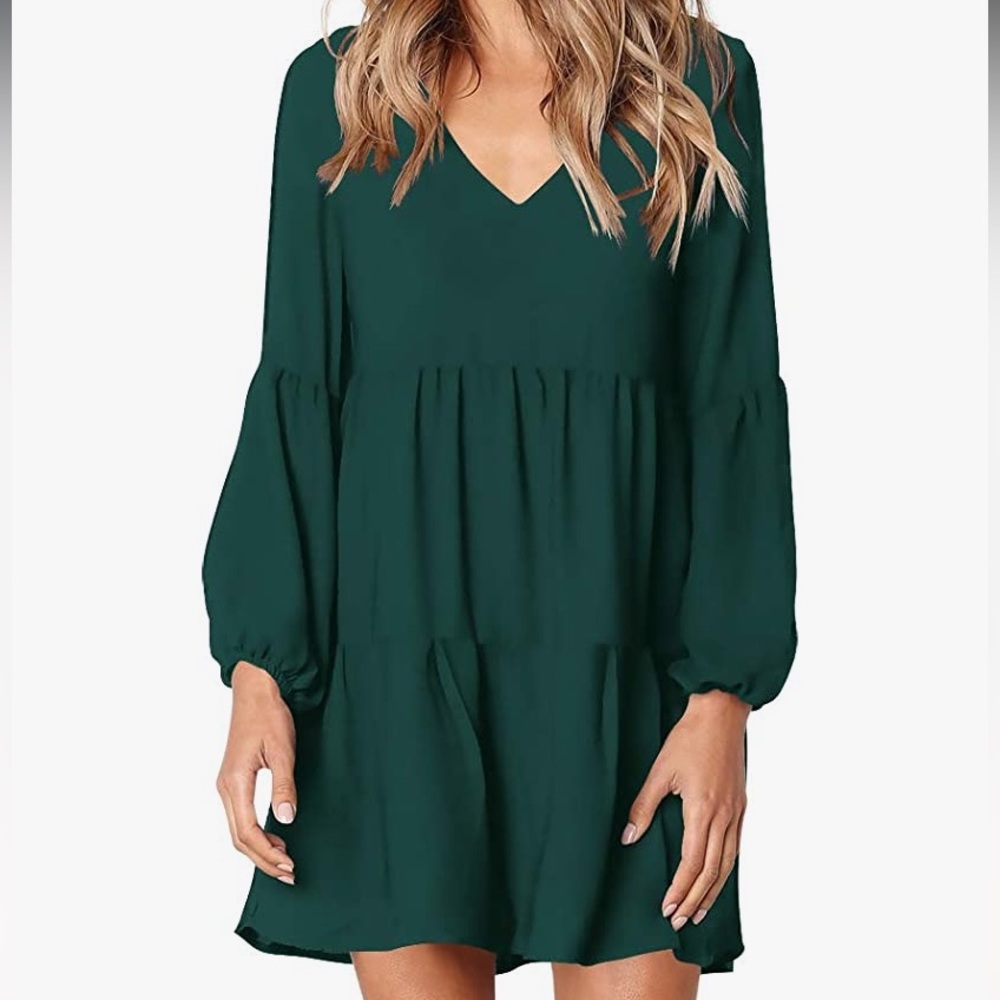 Amazon Deep Emerald Green Dress